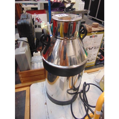 227 - (H 30) Stainless steel milkchurn.....