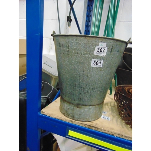 304 - (H 200) Pail with wood handle...