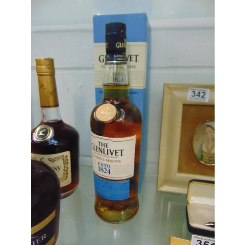 341 - glen livet molt whiskey.