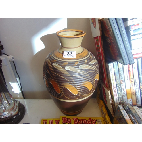 33 - Large denby vase