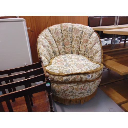 176 - Antique floral nurses chair