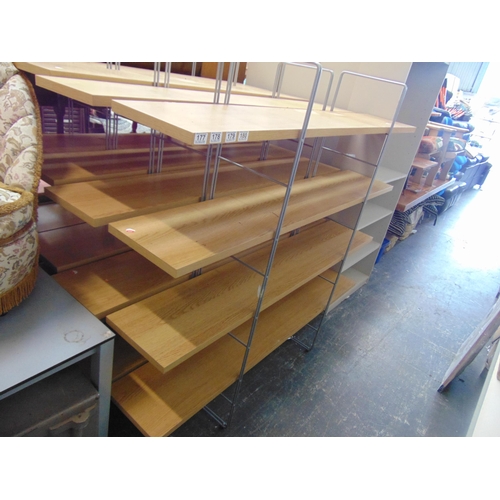 180 - Beech display shelves