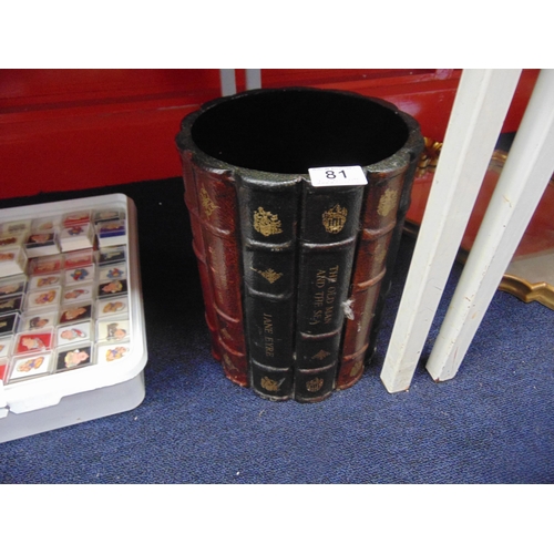 81 - Book end waste bin