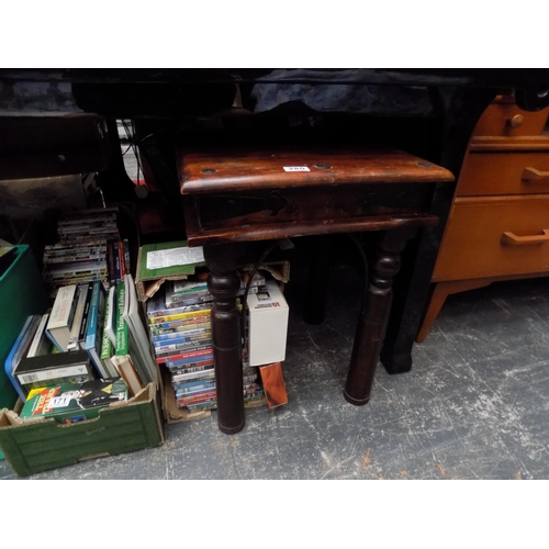 280 - Solid wood side table.