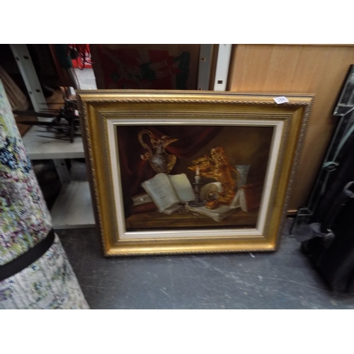 358 - Gilt frame oil painting