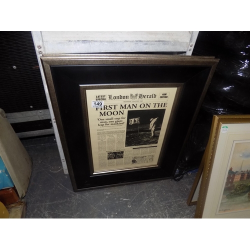 149 - Framed London Herald picture