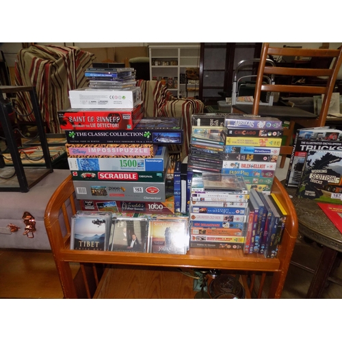 163 - Puzzles, DVD's, Videos etc.