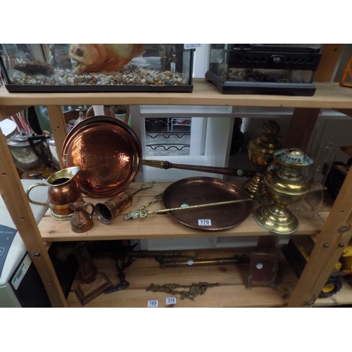 170 - Copperware, lanterns etc