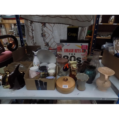 222 - Shelf bric-a-brac