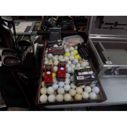 245 - LQ golf balls, tees etc