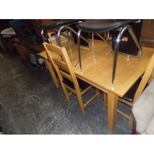 50 - Ext. dining table & 4 chairs