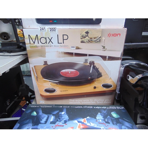 241 - Ion max LP turntable..