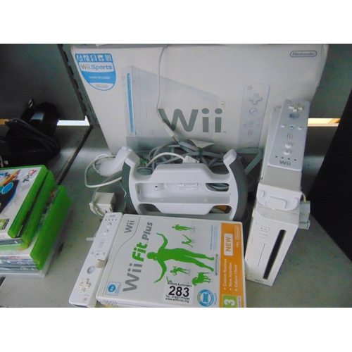 283 - Nintendo wii & games