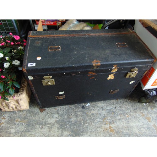 463 - Leather trunk