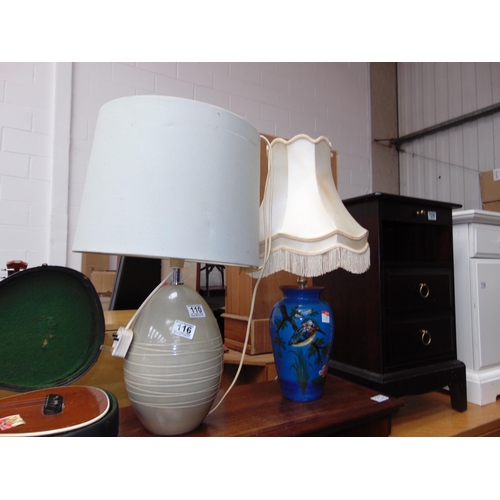 110 - 2 table lamps.