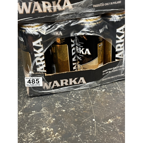 485 - 24 x cans Warka strong (BBE 03/2023)