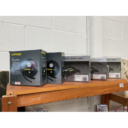12 - Tyre inflators, tyre pumps etc