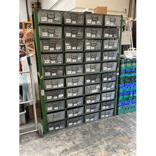 2 - Industrial 4x10 rustic pigeon hole system