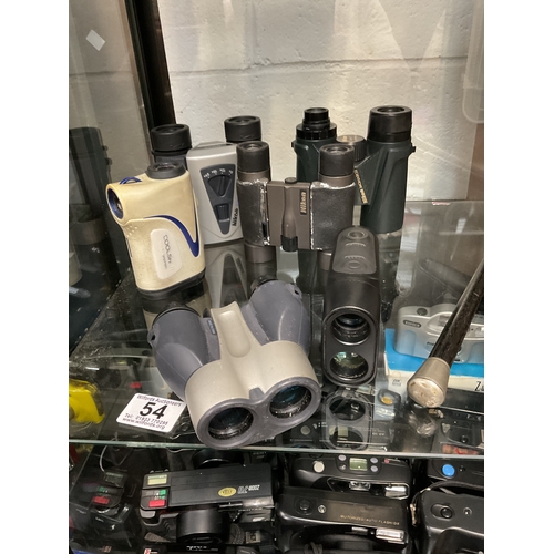 54 - Untested unchecked AF Nikon viewfinders, binoculars etc
