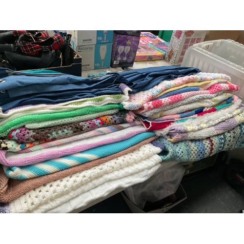 288 - knitted blankets etc