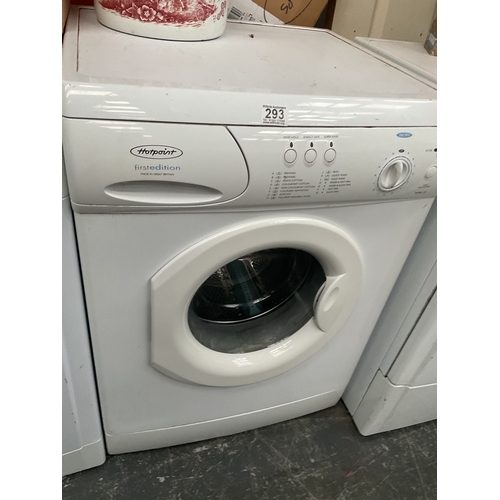 293 - hotpoint washer