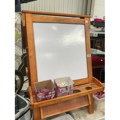 324 - White board, chalk board etc