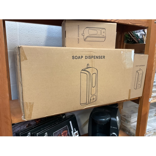 3 - Box of soap dispensers.