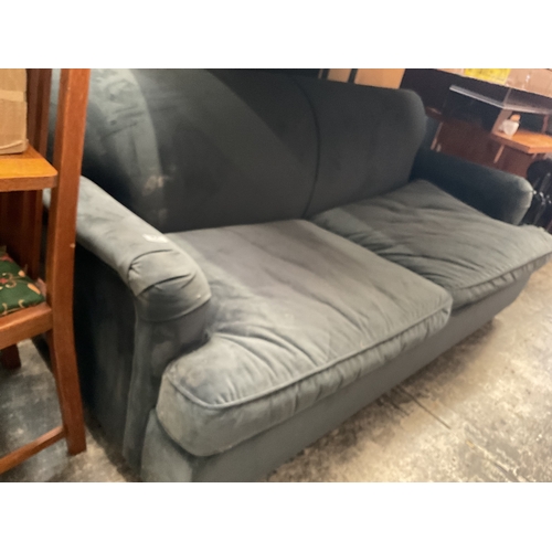 99 - Large cloth sofa bed.