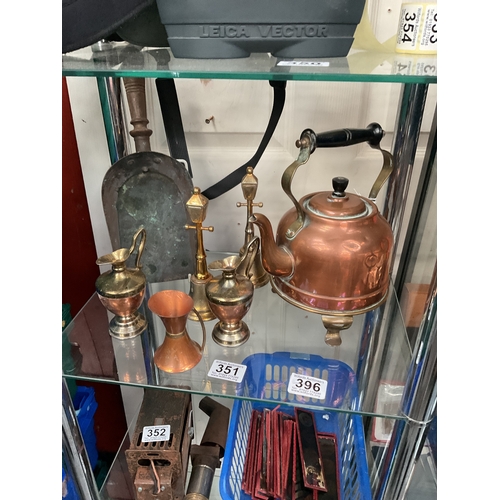 363 - Copper kettle etc.