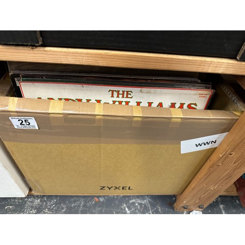 25 - Box of records