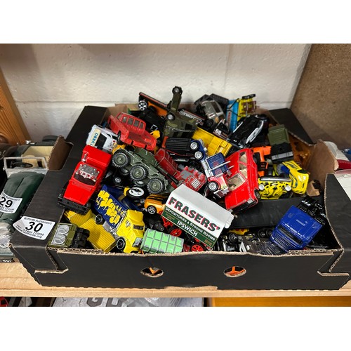 30 - Box playworn diecast