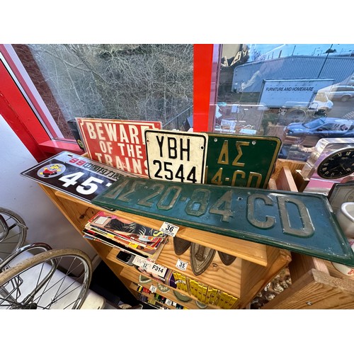 36 - Metal Signs Etc