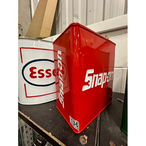 136 - H (191) Snap on petrol can