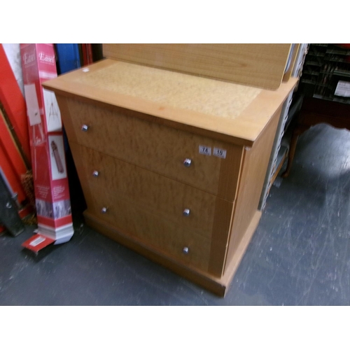 74 - 3 Drawer chest