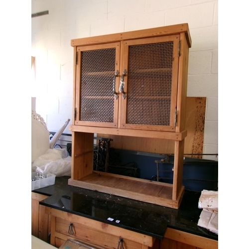 1 - Bespoke Reclaimed pine dresser with designer Clayton Munroe handles and black granite top...