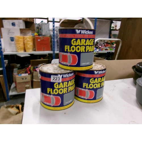 223 - 3 Cans Garage Floor Paint