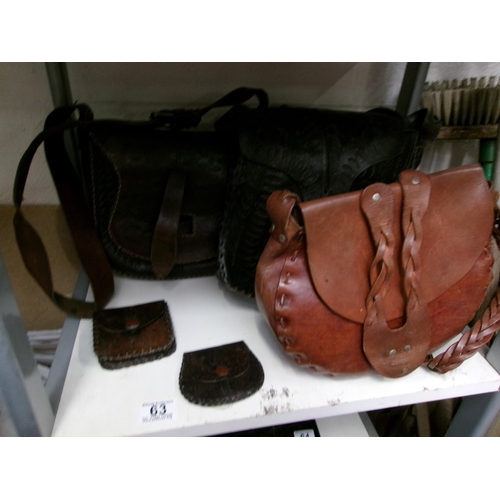 63 - Leather bags