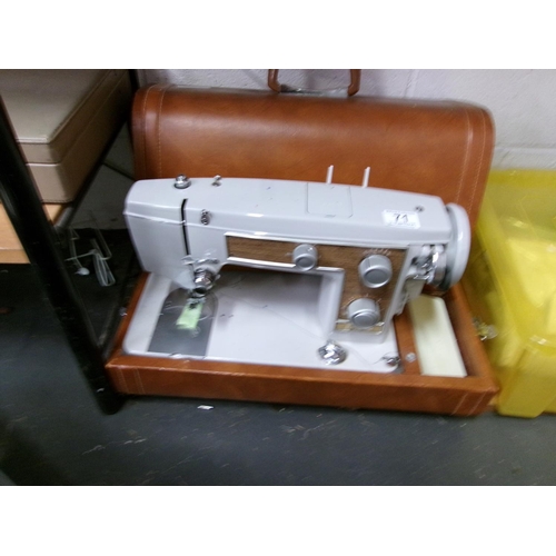 71 - Cased sewing machine