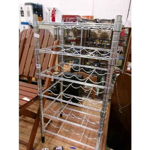 148 - Metal wine rack