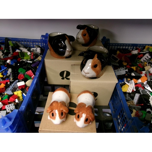 13 - Qty Quail Ceramics Guinea Pigs