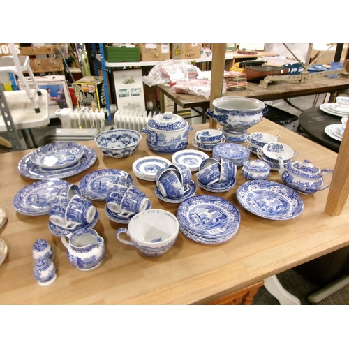 320 - Qty spode & other blue & white