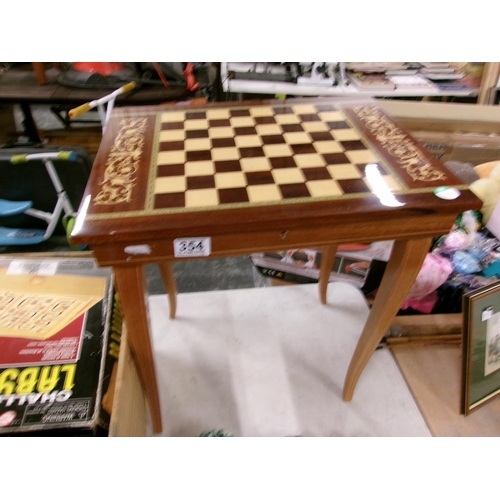 354 - Musical Chess Table.