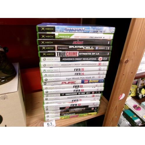 53 - Qty xbox Games