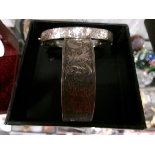 543 - Charles Horner & 1 Other Chester Silver Bangle