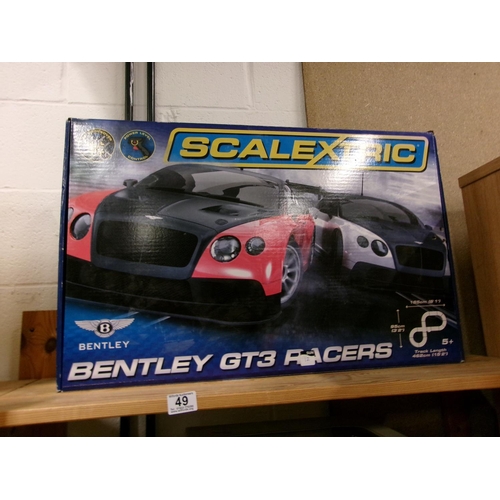 49 - Scalextric bentley set..