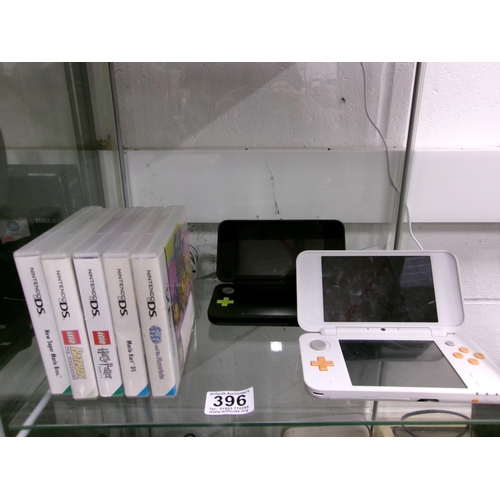 396 - 2 Nintendo DS & Games