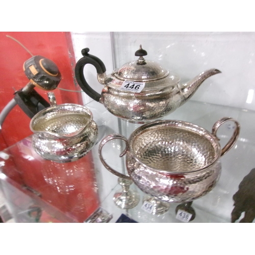 446 - Silver Plate Tea Set