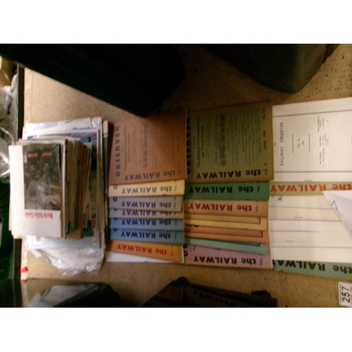 257 - Qty railway observer books