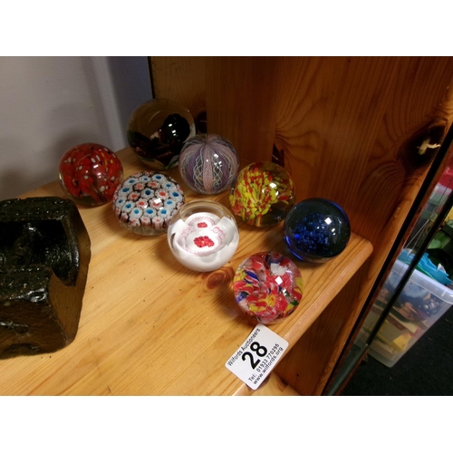 28 - Qty Paperweights