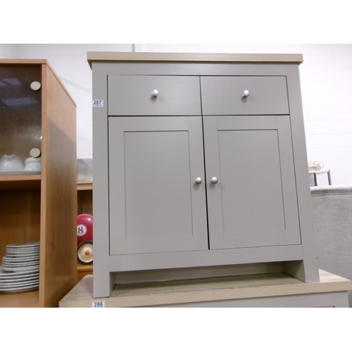 287 - Modern grey hall cabinet